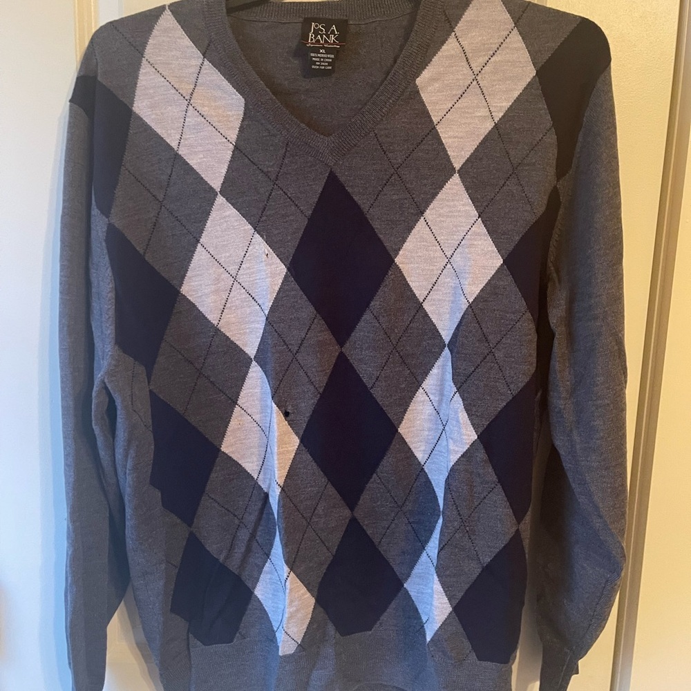 Jos. A. Bank Charcoal Crewneck Sweater